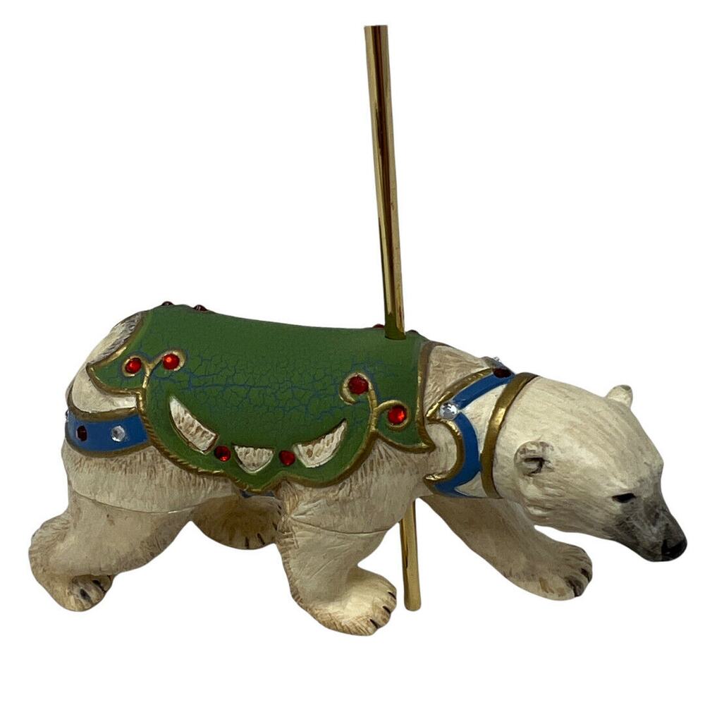 Hallmark Keepsake 2007 Grand Polar Bear Carousel Ride Christmas Ornament